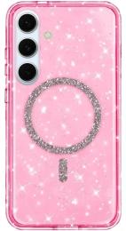 Чохол-накладка EpiK TPU Eclipse Sparkle (MagFit) для Samsung Galaxy S26 Pink