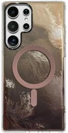 Чохол-накладка EpiK TPU Shiny Mountain (MagFit) для Samsung Galaxy S24 Ultra Chocolate