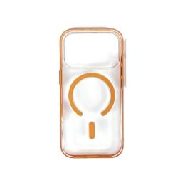 Чохол-накладка Infinity CLEAR COLOR CASE MAGSAFE (PС + TPU) для iPhone 17 Pro Max Orange (PС+TPU)