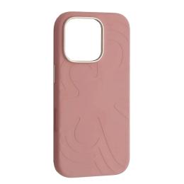 Чохол-накладка Infinity Flower Liquid Silicone Case MagSafe iPhone 16 Cherry Blossom Pink (2000001650455)