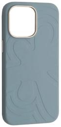 Чохол-накладка Infinity Flower Liquid Silicone Case MagSafe iPhone 16 Pro Cloud Blue (2000001650523)