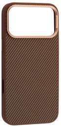 Чохол-накладка Infinity KEVLAR STYLE MagSafe for iPhone 17 Pro Brown (MagSafe)