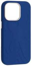 Чохол-накладка Infinity Flower Liquid Silicone Case MagSafe iPhone 16 Pro Max Quiet Blue (2000001650653)