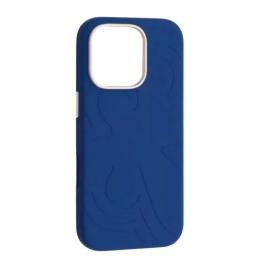 Чохол-накладка Infinity Flower Liquid Silicone Case MagSafe iPhone 16 Pro Quiet Blue (2000001650578)