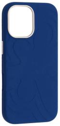 Чохол-накладка Infinity Flower Liquid Silicone Case MagSafe iPhone 16 Quiet Blue (2000001650493)