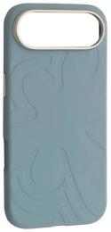 Чохол-накладка Infinity Flower Liquid Silicone Case MagSafe iPhone 17 Air Cloud Blue (2000001650851)
