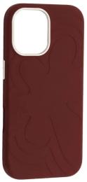 Чохол-накладка Infinity Flower Liquid Silicone Case MagSafe iPhone 17 Deep Cherry Red (2000001650721)