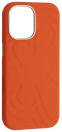 Чохол-накладка Infinity Flower Liquid Silicone Case MagSafe iPhone 17 Orange (2000001651049)