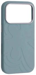 Чохол-накладка Infinity Flower Liquid Silicone Case MagSafe iPhone 17 Pro Cloud Blue (2000001650769)