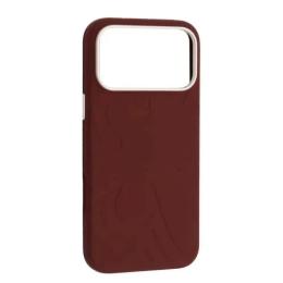 Чохол-накладка Infinity Flower Liquid Silicone Case MagSafe iPhone 17 Pro Deep Cherry Red (2000001650820)