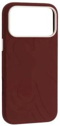Чохол-накладка Infinity Flower Liquid Silicone Case MagSafe iPhone 17 Pro Max Deep Cherry Red (2000001650974)