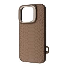 Чохол-накладка Kajsa Snake Pattern with Magnetic Ring для iPhone 16 Pro Max Desert Titanium