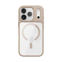 Чохол-накладка Infinity ROCK Guard Transparent Magnetic (Anti-drop Lens Protection) for iPhone 17 Pro Gold (2000001634158)