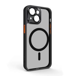 Чохол-накладка ArmorStandart Unit MagSafe SE для Apple iPhone 13 Black Orange (ARM75368)