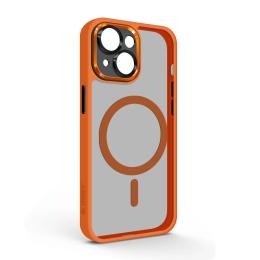 Чохол-накладка ArmorStandart Unit MagSafe SE для Apple iPhone 13 Orange Black (ARM75377)