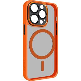 Чохол-накладка ArmorStandart Unit MagSafe SE для Apple iPhone 14 Pro Orange Black (ARM75375)