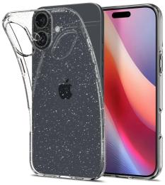Чохол-накладка Spigen Liquid Crystal Glitter для iPhone 16 Crystal Quartz (ACS08192)