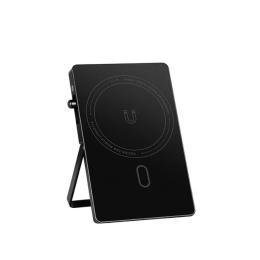 Чохол-накладка WIWU Warriors Carbon Magsafe Metal Stand Card Holder Black (MW-007)