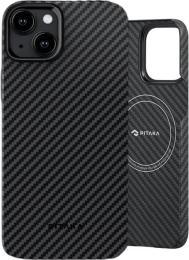 Чохол-накладка Pitaka Pitaka MagEZ Case 4 for iPhone 15 Twill 1500D Black Gray (KI1501)