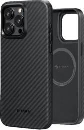 Чохол-накладка Pitaka Pitaka MagEZ Case Pro 4 for iPhone 15 Pro Twill 1500D Black Gray (KI1501PP)
