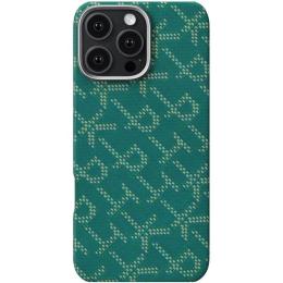 Чохол-накладка Pitaka Pitaka Tactile Woven Case for iPhone 16 Pro Max Monogram Green Gold (KI1601PTKP)