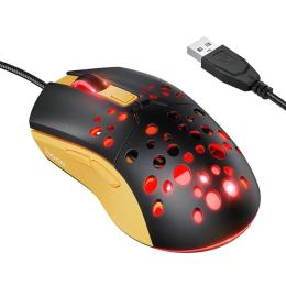 Мишка Hoco GM51 Sky Luminous Black Yellow