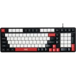 Клавіатура AOC GK116H1 LED USB UA White Red Black (GK116H1/97)