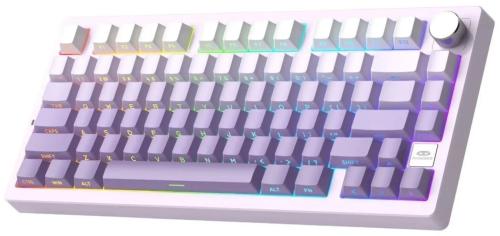 Клавіатура MageGee Light 75 RGB Purple Bird Switch Wireless Purple White (6971969728813)