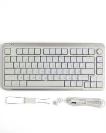 Клавіатура Kzzi I75 Low Profile Mechanical Wireless Keyboard Red Switch Gray (6977534870635)