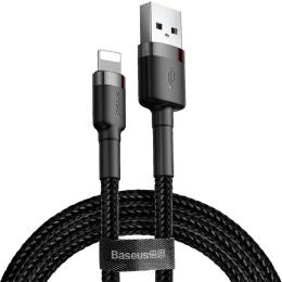 Дата-кабель Baseus Cafule CALKLF-BG1 USB (тато) - Lightning (тато) 1m Black (Уцінений)