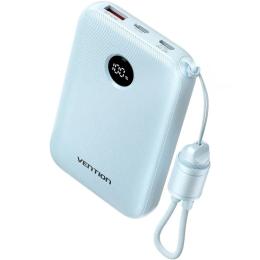 Зовнішній портативний акумулятор Vention FKAL0-C 10000mAh Blue 22.5W