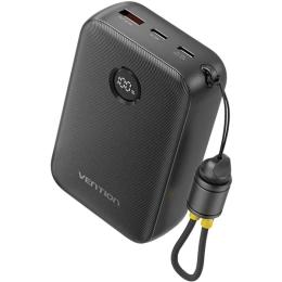 Зовнішній портативний акумулятор Vention FKBB0-C 20000mAh Black 22.5W