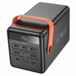 Зовнішній портативний акумулятор Hoco J142 Surpass 100 000mAh Black 22.5W+PD20W (6942007639965)