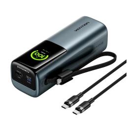 Зовнішній портативний акумулятор Vention FKGH0 27000 mAh Gray 200W
