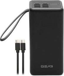 Зовнішній портативний акумулятор Gear SP06 60000mAh Black PD22.5W