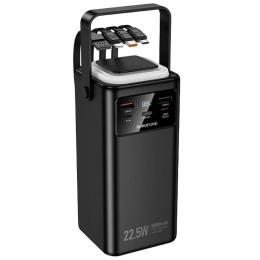 Зовнішній портативний акумулятор Borofone BJ65A High 50000 mAh Black 22.5W+PD20W with cable