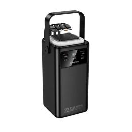 Зовнішній портативний акумулятор Borofone BJ65B High 80000 mAh Black 22.5W+PD20W with cable