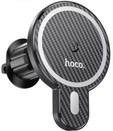 Тримач в авто Hoco СА85 + Wireless Charging 15W Black