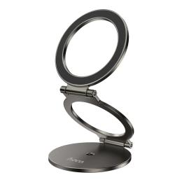 Тримач в авто Hoco H102 Whale magnetic ring holder multi-scene Metal Gray (6942007674478)