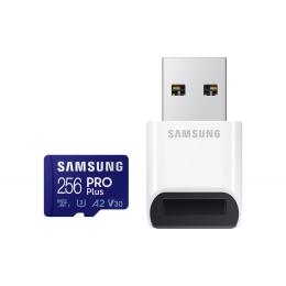 Карта памяті Samsung 256GB microSDXC UHS-I U3 V30 A2 PRO Plus + Reader MB-MD256KB