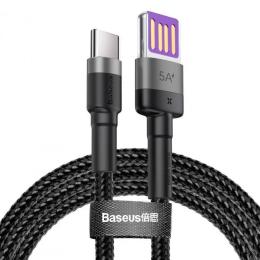 Дата-кабель Baseus Cafule CATKLF-PG1 1m USB(тато) - USB Type C(тато) Black Gray (Вживаний)
