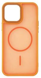 Чохол-накладка Infinity MagSafe Slim Corrugated Cover для iPhone 14 Orange