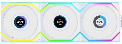 Вентилятор для ПК Lian Li Uni Fan SL Wireless LCD 120-3 White (G99.12SLLCD1W3W.00)