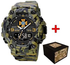 Наручний годинник Awarder 001 ДСНС Camo Green (1202-0624)