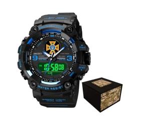 Наручний годинник Awarder 001BUDSNS ДСНС + Коробка. Black Blue (1202-0350)