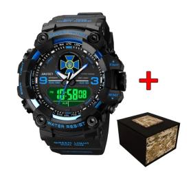Наручний годинник Awarder 001BUSBU СБУ + Коробка. Black Blue (1202-0354)