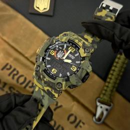 Наручний годинник Awarder 002CMGRUASI Тризуб срібло + Коробка. Green Camo (1202-0369)