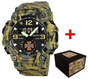 Наручний годинник Awarder 003 ДСНС Camo Green (1202-0632)