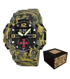 Наручний годинник Awarder 003 ЗСУ Camo Green (1202-0126)