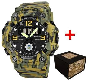 Наручний годинник Awarder 003 Поліція Camo Green (1202-0134)